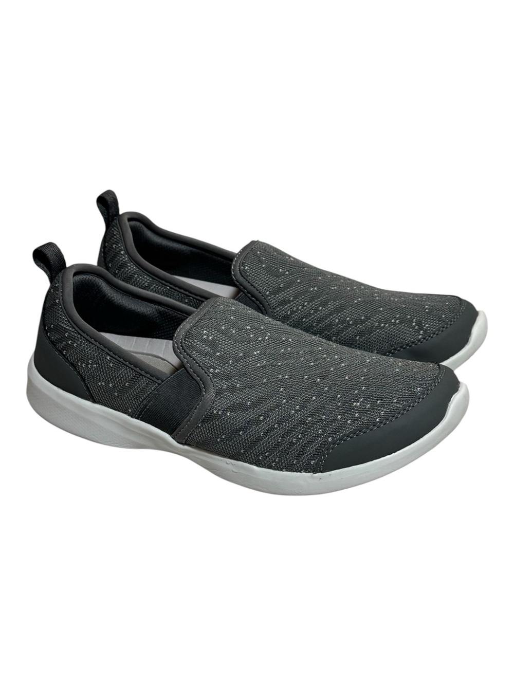 Vionic Roza Grey Mesh Slip-On Walking Sneakers Shoes Women's Size 8.5